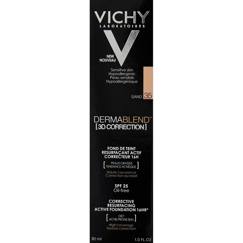 Nu Skin Base de Maquillaje Fluida Vichy Dermablend 3D 30 ml Arena Spf 25 - NewSkinShop