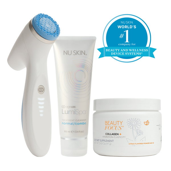 Nu Skin Better Together Collagen+ y LumiSpa iO Blue System (all types of skin) AUS - NewSkinShop