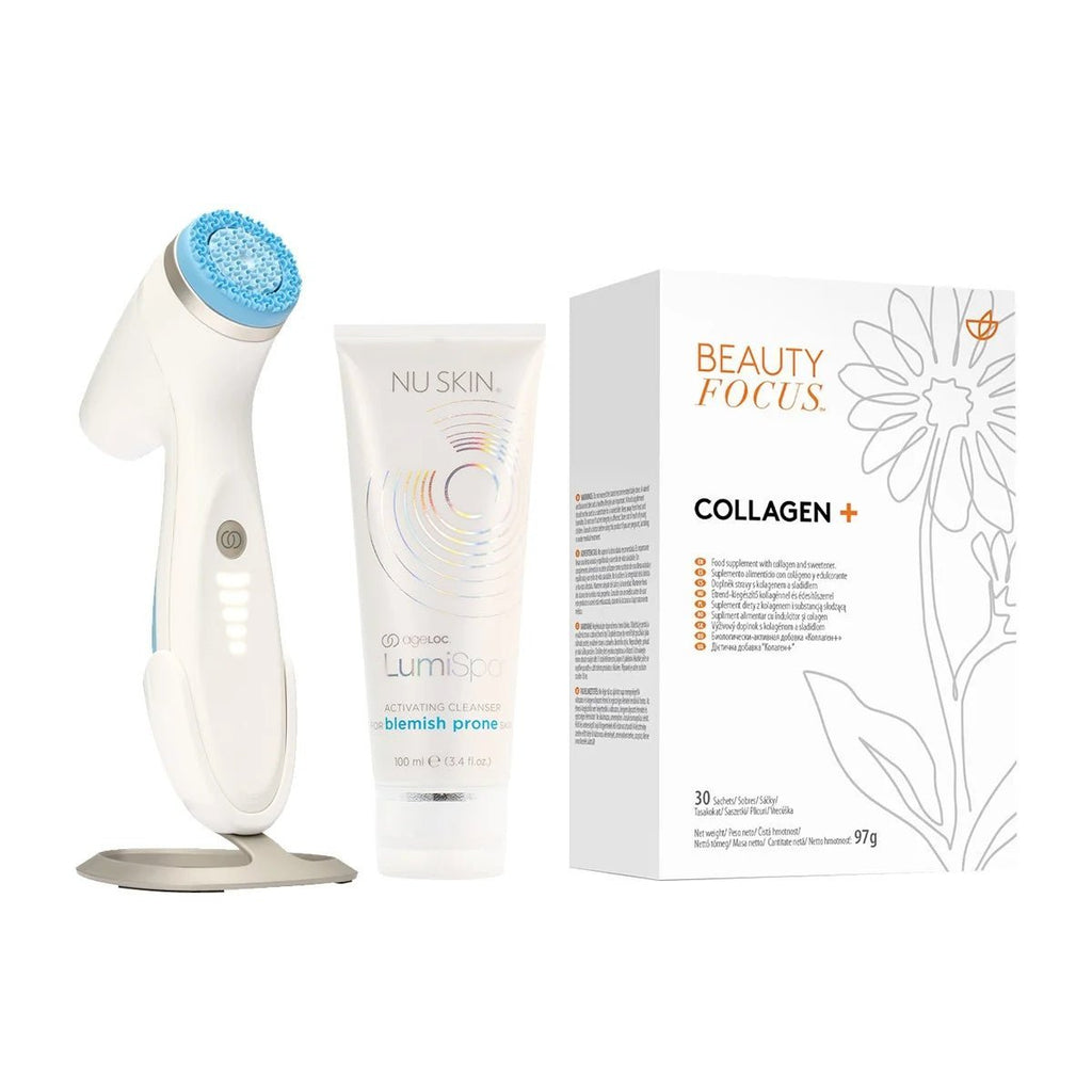 Nu Skin Better Together Collagen+ y LumiSpa iO System Piel con tendencia acneica UK - NewSkinShop