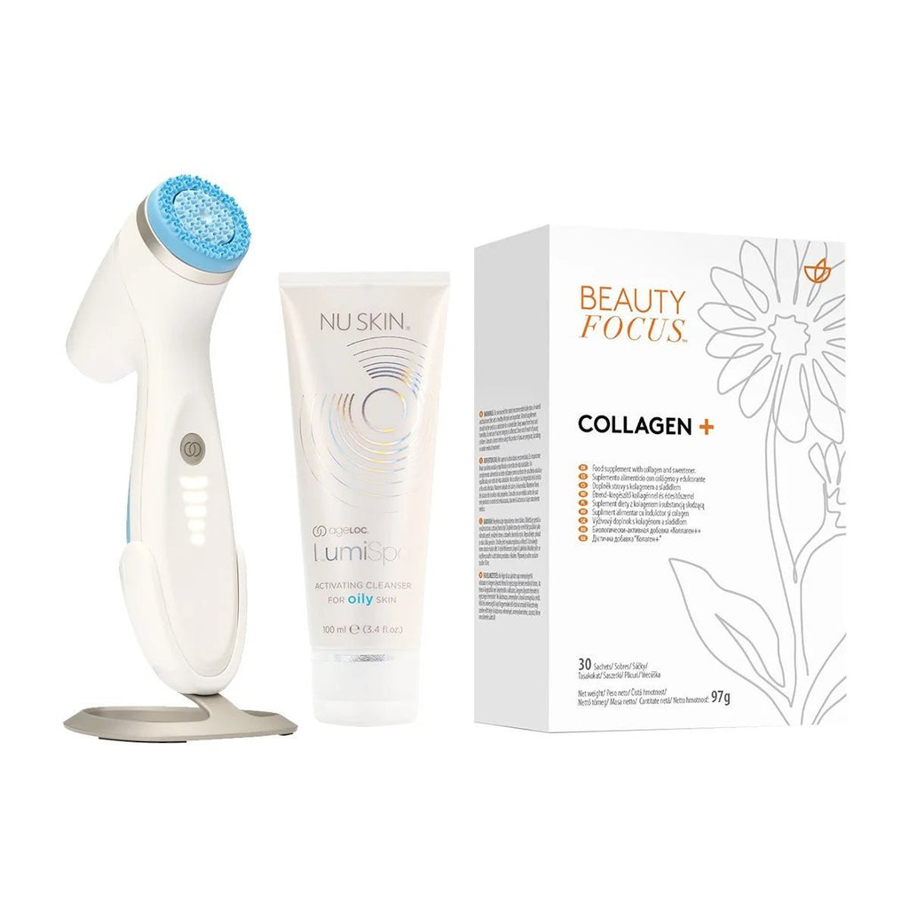 Nu Skin Better Together Collagen+ y LumiSpa iO System Piel grasa UK - NewSkinShop