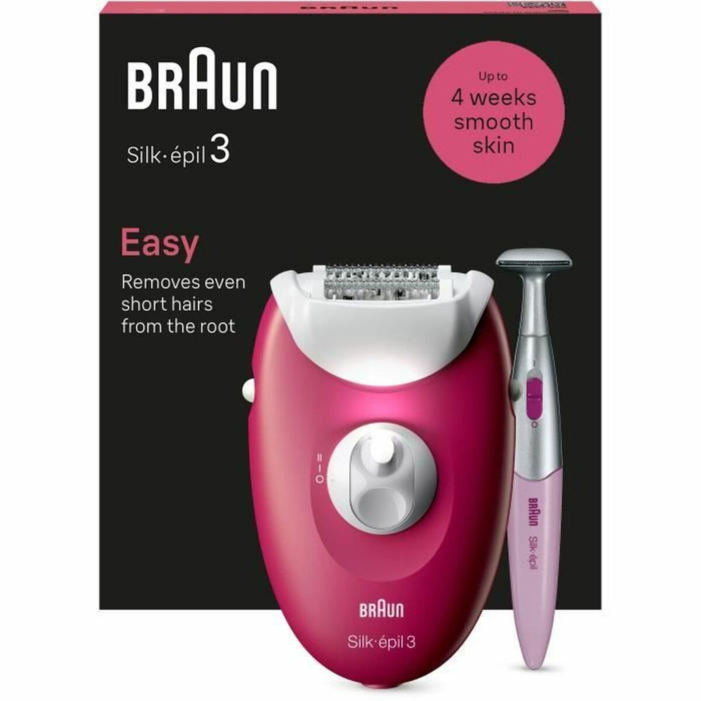 Nu Skin Depiladora Eléctrica Braun 3 - 202 Fucsia - NewSkinShop