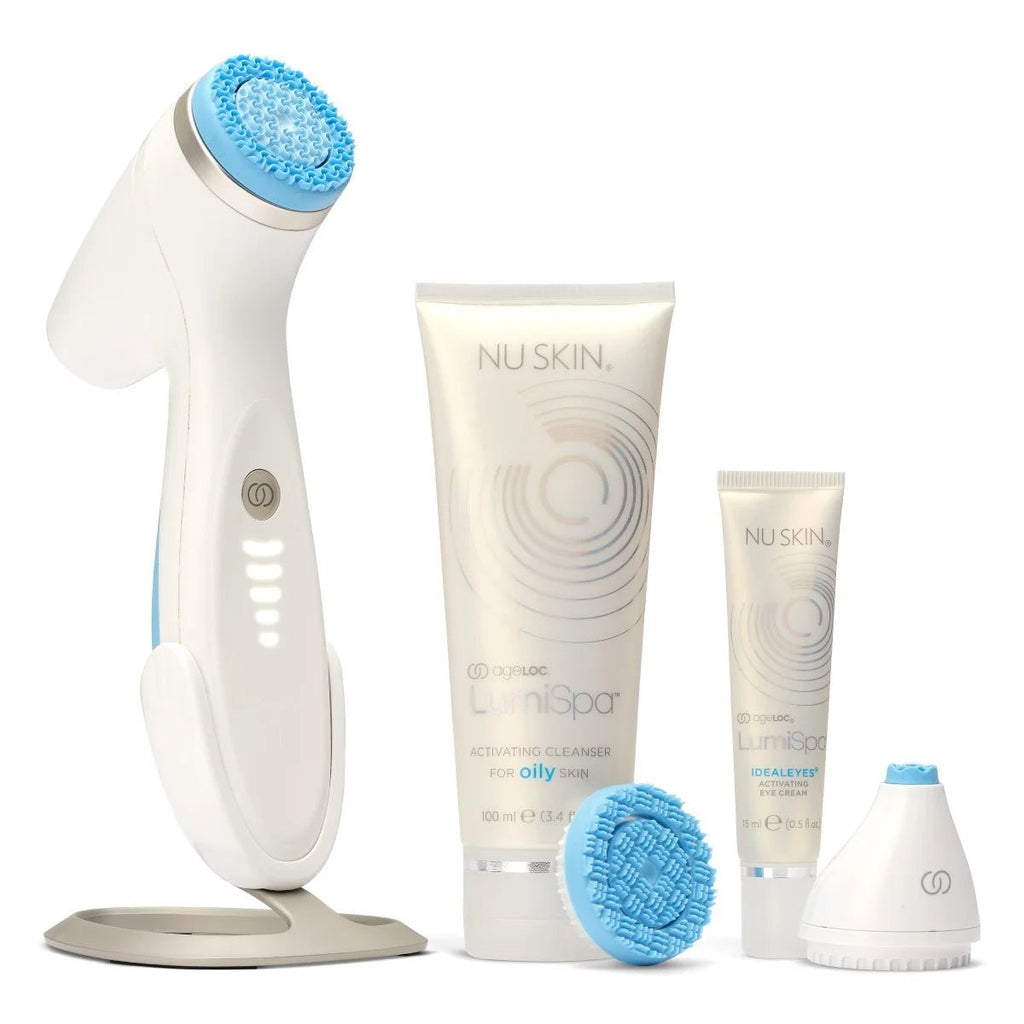 Nu Skin Kit ageLOC® LumiSpa iO para piel grasa con Ideal Eyes ZA - NewSkinShop