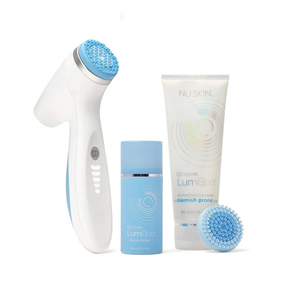Nuskin Complete ageLOC LumiSpa iO routine for acne-prone skin